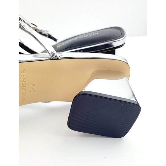 Marc Fisher Lakey Silver Mule - Size 7.5‎ - Picture 4 of 9